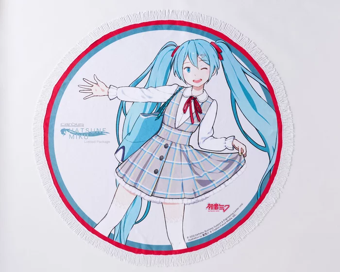 Discount 🥰 DBC X Hatsune Miku Round Car Seat Towel ⌛ 3 Discount 🥰 DBC X Hatsune Miku Round Car Seat Towel ⌛