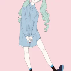 Best deal 😉 Hatsune Miku Denim 👚 Shirt 👗 Dress ⌛ -Hatsune Miku Figure 3262649a110249519f56fd0e4de0bfbd.jpg