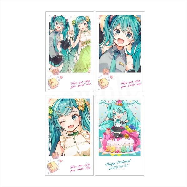 Cheap ๐ Hatsune Miku ๐ฅณ Birthday Party Polaroid-Style Card Set: Miku BD 2020 Ver. ๐ฅฐ 3 Cheap ๐ Hatsune Miku ๐ฅณ Birthday Party Polaroid-Style Card Set: Miku BD 2020 Ver. ๐ฅฐ