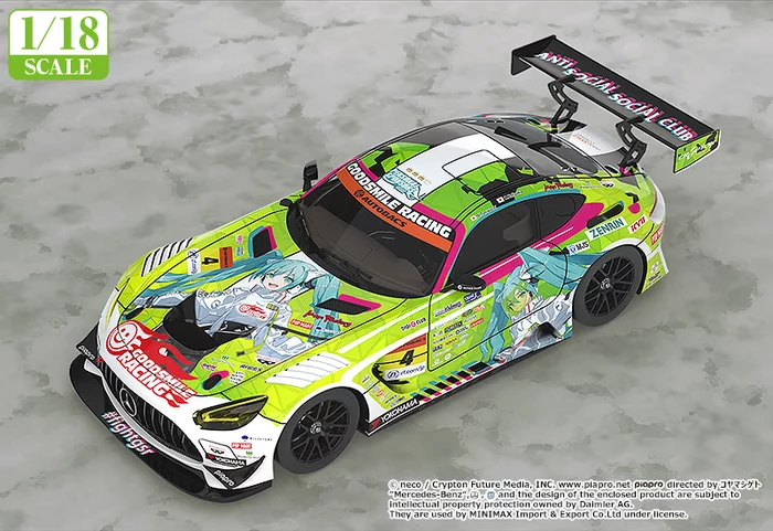 Hot Sale ⭐ Good Smile Racing 1/18 Scale Good Smile Hatsune Miku AMG 2022 Season Opening Ver. ⭐ 4 Hot Sale ⭐ Good Smile Racing 1/18 Scale Good Smile Hatsune Miku AMG 2022 Season Opening Ver. ⭐ - Image 2